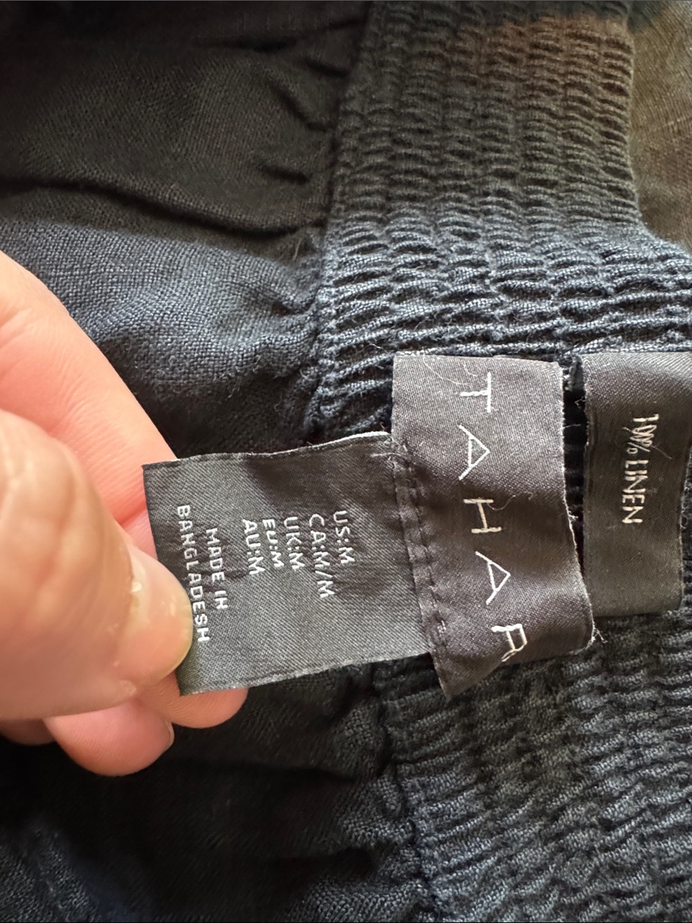 Tahari Wide Leg Cropped Pants in Charcoal - Picture 2 of 4